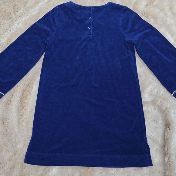 JANIE AND JACK BLUE LONG-SLEEVE SWIM COVER-UP, SIZE 8 - Picture 7 of 8